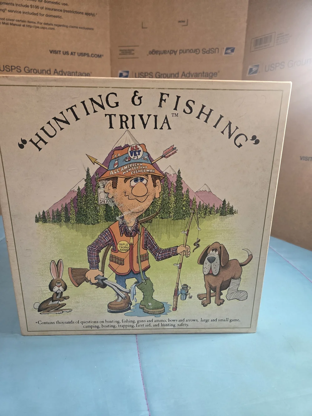 VTG Hunting and Fishing Trivia Made In USA 1985 Mountainman Enterprises
